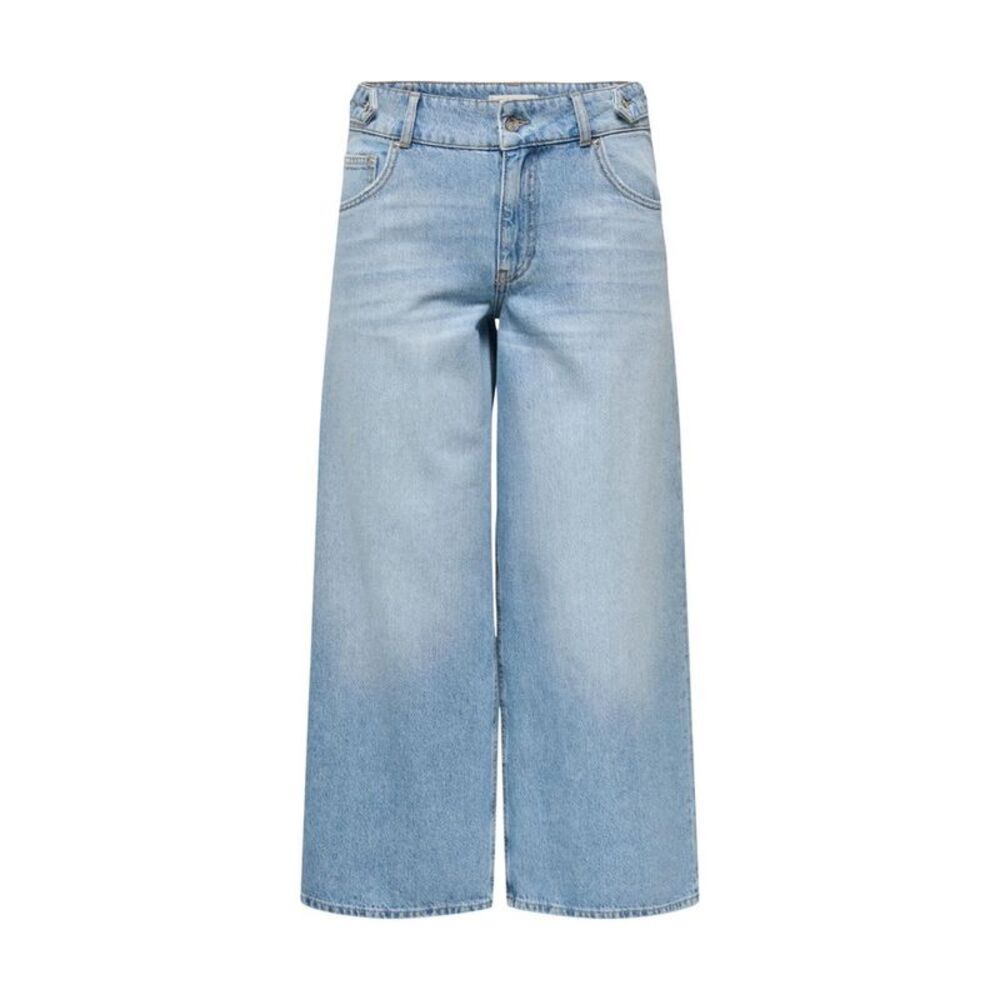 Only Light Blue Cotton Mom Women's Jeans